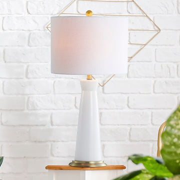 Hartley 29" Ceramic Column LED Table Lamp - JONATHAN Y